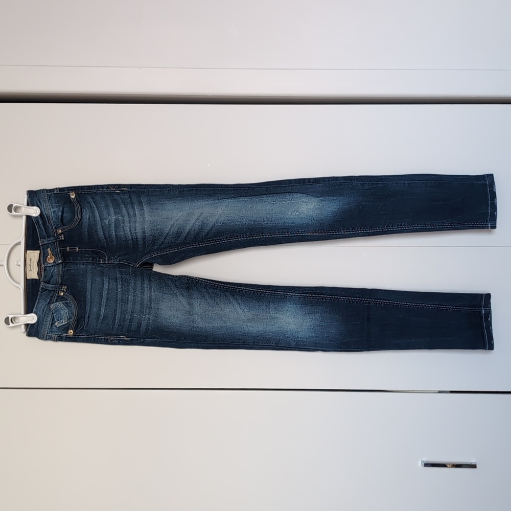 stradivarius Dark Wash Skinny Jeans